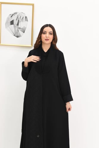 عباية كاجوال بقماش الفوكر الناعم