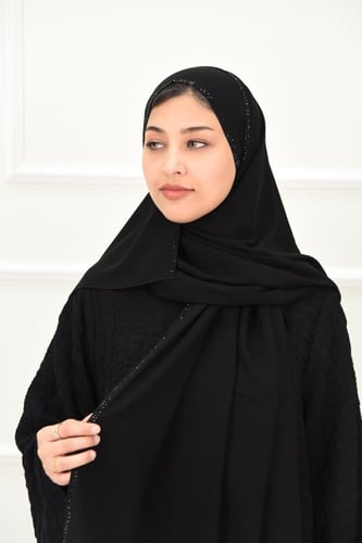 طرحة ليزر فخمة بخطين كريستال