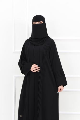 عباية نواعم ساده بكسرات وأكمام مميزة