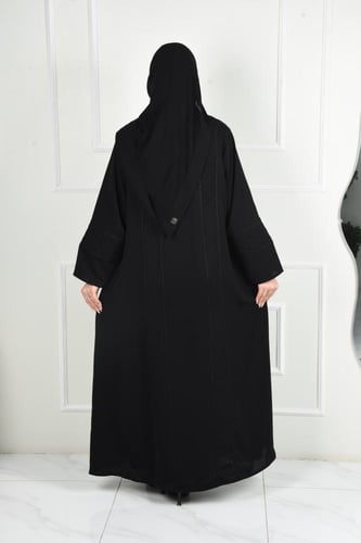 عباية نواعم كاجوال مع تفاصيل أسفنجية على الصدر وال...