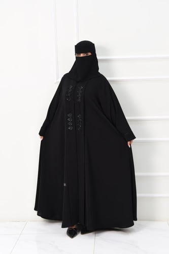 عباية كلوش بكول شال مطرز