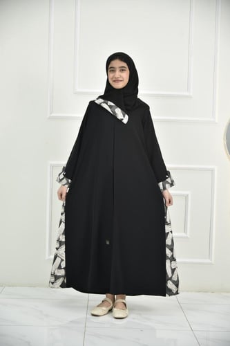 عباية بناتي نواعم بلمسات جاكار هندي