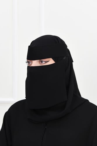 نقاب جواهر قصير مائل بلوقو