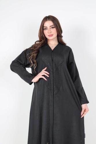 عباية لنن عملية بتصميم أنيق