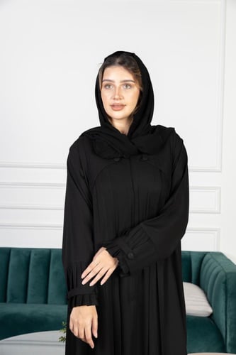 عباية كلوش انيقة بنمط الكسرات