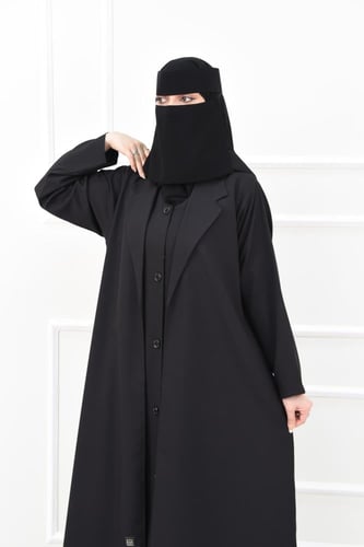 عباية بليزر رسمية فوها بطبقة داخلية