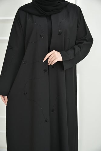 عباية كريب بتطريز شك مميز