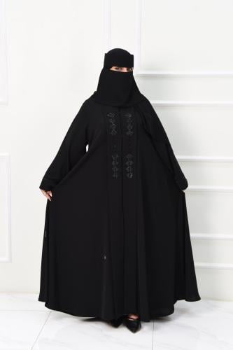 عباية كلوش بكول شال مطرز