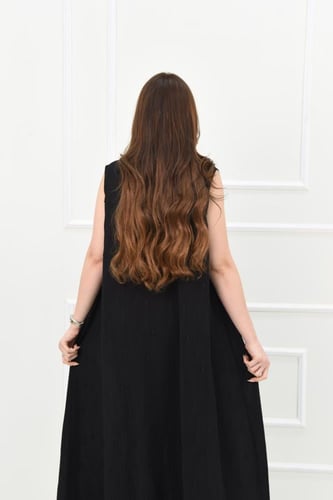 فستان عباية كت بلون اسود