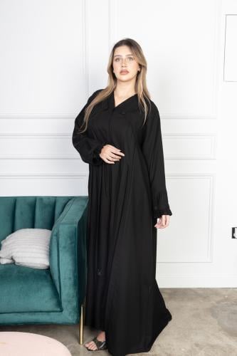 عباية كلوش انيقة بنمط الكسرات