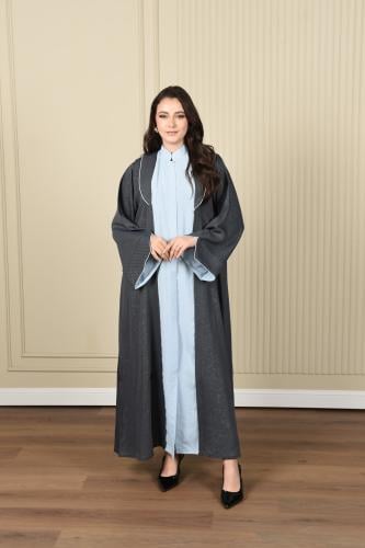 عباية اماراتي ملونة كاجوال جاكار