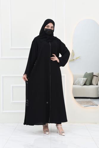 عباية فوكر بتفاصيل انيقة من القيطان والكسرات
