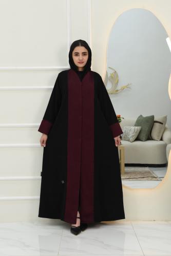 عباية طقطق مطرزة من الامام والاكمام