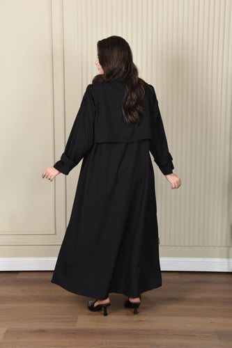 عباية كريب كاجوال بتصميم عصري