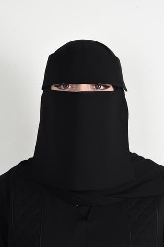 نقاب مطاط مستقيم خفيف بردة