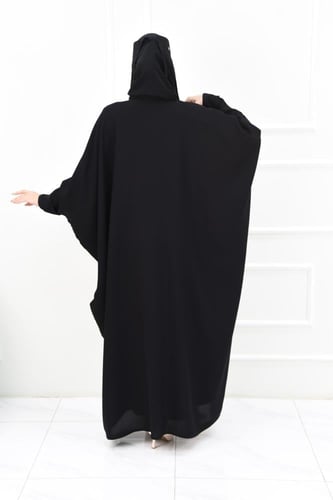 عباية بشت سادة بأكمام مقلوبة