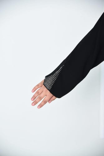 عباية بناتي حرير الغزالة بكسرة جاكار