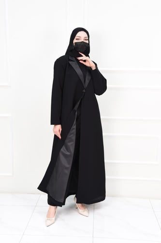 عباية جاكيت شتوية رسمية بتفاصيل بوتجية