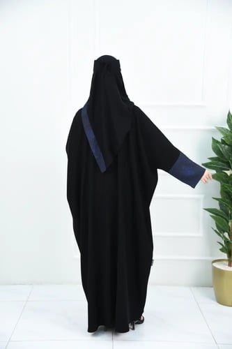 عباية نص بشت أشوريا بكول شال مثلثة وتركيبة جاكار ك...