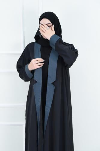 عباية ستان بتفاصيل رصاصي