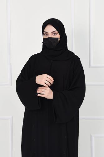 عباية حرير نواعم بتطريز شك
