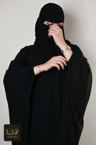 عباية لفتة بشت كم مطاط