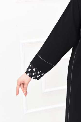 عباية كاجوال نواعم بتركيبة شيفون منقط