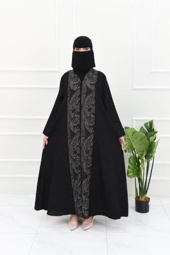عباية كلوش بتفاصيل جاكار مميزة