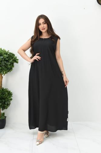 فستان عباية بلون اسود