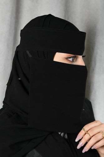 نقاب مطاط منكس قصير