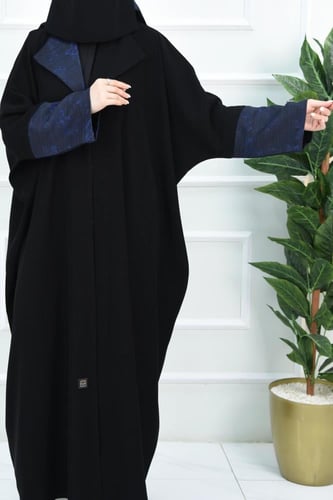 عباية نص بشت أشوريا بكول شال مثلثة وتركيبة جاكار ك...