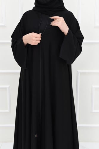 عباية تربل كلوش بسحاب مخفي