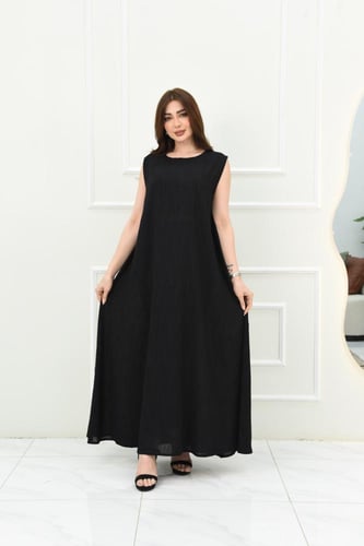 فستان عباية كت بلون اسود