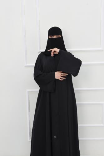 عباية سوداء سادة كم مربع