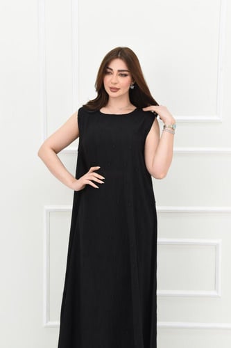 فستان عباية كت بلون اسود