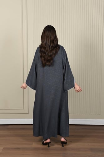 عباية اماراتي ملونة كاجوال جاكار