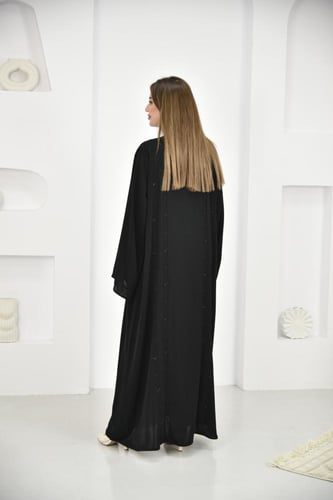 عباية راقية بتطريز شك مطفي ولامع