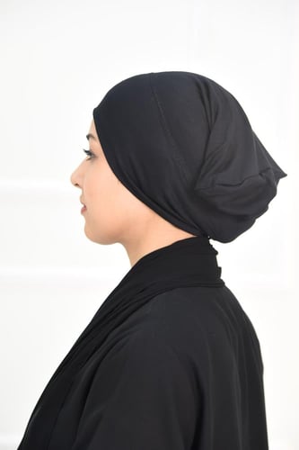 بندانة سوداء قطنية مقفولة