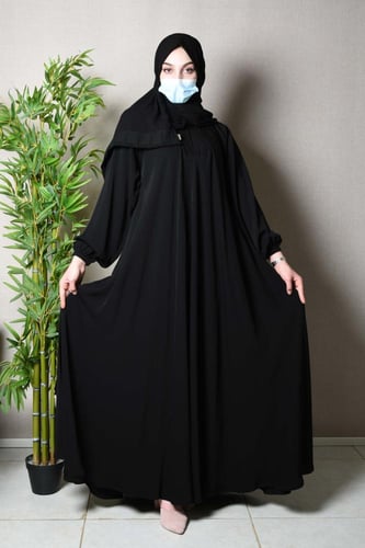 عباية تريبل كلوش كم مطاط