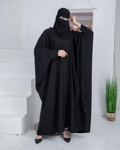 عباية ساده بشت كم عادي