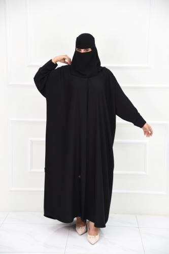 عباية سادة نصف بشت مفتوح بكم مقلوب