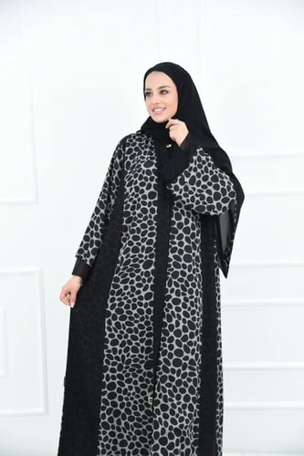 عباية مشجّر العودة بتفصيلة شيفون هاي مالتي – عباية...