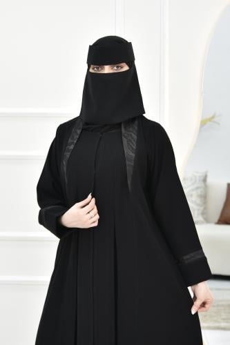 عباية كريب كاجوال بلمسة جاكار مميزة