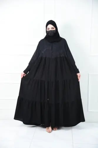 عباية كلوش طبقات جاكار وسكر بنات