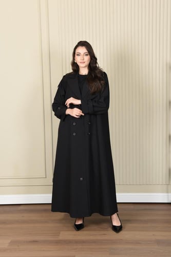 عباية كريب كاجوال بتصميم عصري