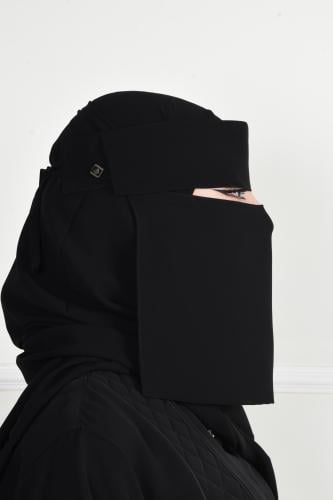 نقاب مطاط مستقيم خفيف بردة