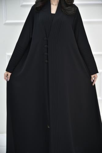 عباية كاجوال ببانده كاملة وكسرات تكمّل الإطلالة