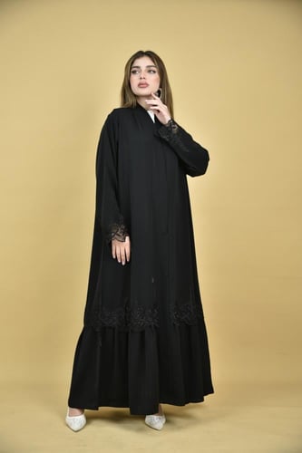 عباية كاجوال بكلفة دانتيل