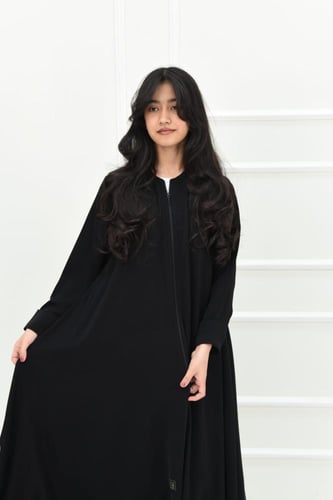 عباية بناتي كلوش بسحاب مخفي