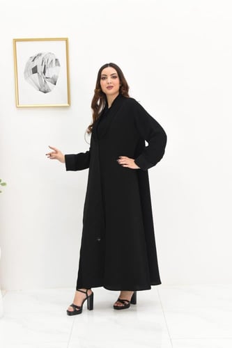 عباية كاجوال بقماش الفوكر الناعم